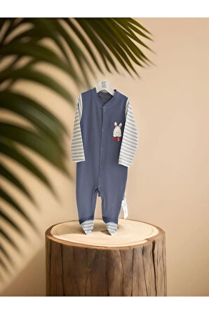 ERKEK BEBEK TAVŞAN NAKIŞLI  TULUM SLOPET