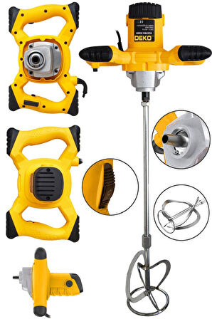 Dkt1530 3000 Watt Bakır Sargı Hybrid Motor 6 Kademeli Alçı Boya Ve Harç Karıştırıcı Mikser