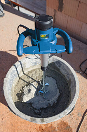 Metal Dişli 3700w Devir Ayarlı Çift Karıştırıcı Alçı Çimento Boya Ve Harç Karıştırıcı Çırpıcı Mikser