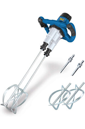 Dktpm400 4000 Watt Devir Ayarlı Çift Mixer Alçı Boya Sıva Çimento Karıştırıcı Mikser Çırpıcı Set