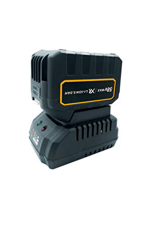 Yağ Pompalı X-metal Dişli 58v 5ah Çift Akülü Dal Kesme Budama Testere Bıçkı Makinesi 35cm Palalı