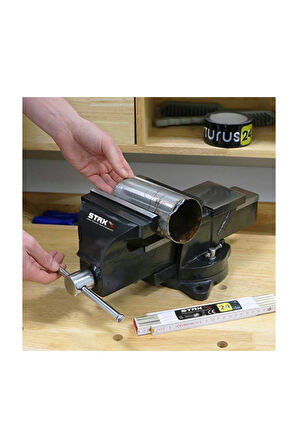 Pro Staxx 150mm Dövme Çelik Tezgah Mengene 360" Dönerli Taban