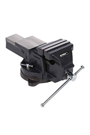 Staxx Pro 125mm 5" 360" Dönerli Taban Dövme Çelik Sabit Tezgah Masa Mengenesi Madeın Germany