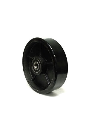Rolwal 180x50 mm. Siyah Poliüretan Transpalet Tekerleği