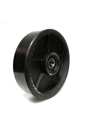 Rolwal 180x50 mm. Siyah Poliüretan Transpalet Tekerleği
