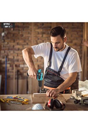 24 V 4 Ah Metal Dişli Şanzıman Çift Akülü Şarjlı Vidalama Matkap