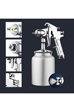 Stx-7518 Profesyonel Alüminyum Alttan Depo 1.8mm 750lt Boya Tabancası