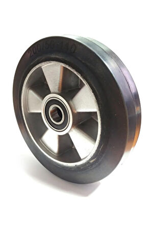 Rolwal 200x50 mm. Kauçuk Transpalet Tekerleği 
