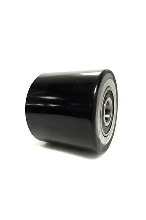 Rolwal 80x60 mm. Siyah Poliüretan Transpalet Tekerleği