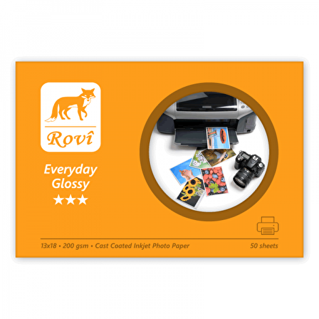 Rovi Everyday Parlak Fotoğraf Kağıdı 200gsm 50yp 13x18