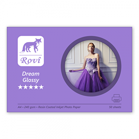 Rovi Dream Parlak Fotoğraf Kağıdı 240gsm 50yp A4