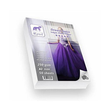 Rovi Dream Satin Fotoğraf Kağıdı 240gsm 50yp A2