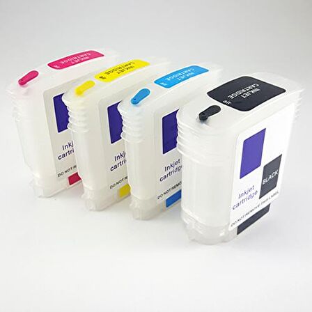 HP 10-11 Uyumlu Kolay Dolan Kartuş - 4 Renk