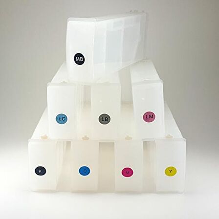 HP 91 Uyumlu Kolay Dolan Kartuş+Dekoder - 8 Renk