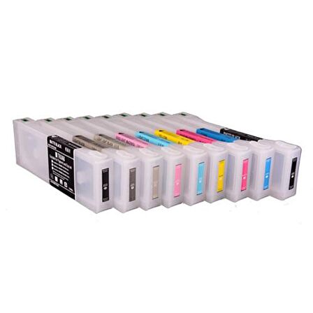 Epson SC-P6000/P7000/P8000  Uyumlu Kolay Dolan Kartuş - 9 Renk