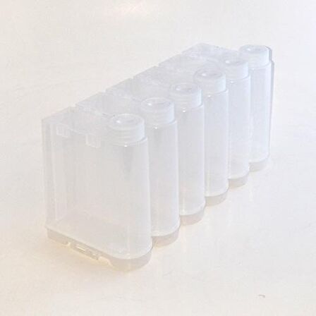 Şeffaf Sürekli Mürekkep Besleme Tankı Kapaklı (6x500ml)