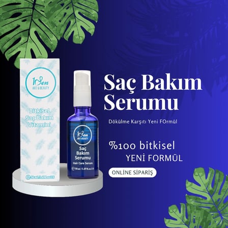 Saç Bakım Serumu – Hint yağı / Isırgan otu | Doğal Saç Güçlendirici ve Dökülme Karşıtı Formül | 1SenArtBeauty