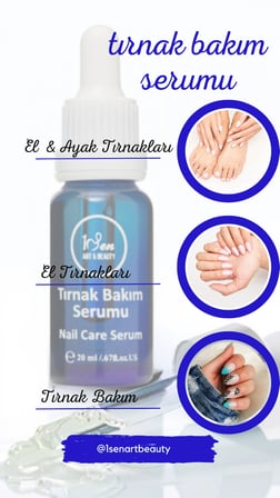 Tırnak Güçlendirici & Nemlendirici Bakım Serumu /Protez Tırnak ve Kalıcı Oje Sonrası Bakım 30 ml | 1SenArtBeauty
