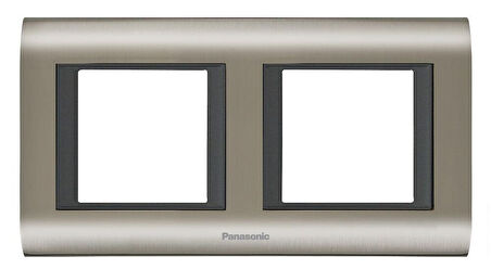 Viko Panasonic Thea 2x2M Sistema Inox+Füme Çerçeve - WVTF18485IG-TR