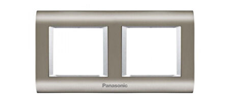 Viko Panasonic Thea 2x2M Sistema Inox+Metalik Beyaz Çerçeve - WVTF18485IN-TR