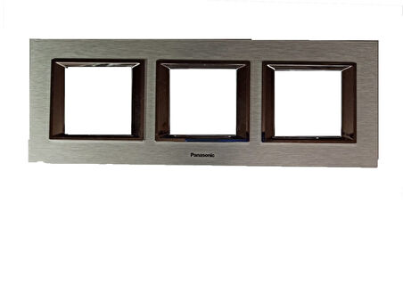 Viko Panasonic Thea 3x2M Ultima Metal Eloxal Gümüş Renk Çerçeve - WVTF28595AS-TR