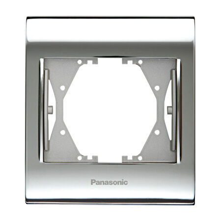 Panasonic Thea Blu Chrome+Beyaz Tekli Çerçeve - WBTF08015CH-TR