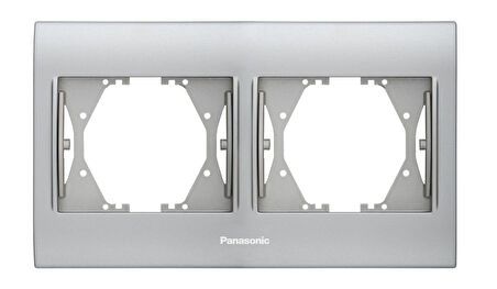 Panasonic Thea Blu Chrome Matt+Beyaz İkili Çerçeve - WBTF08025CM-TR
