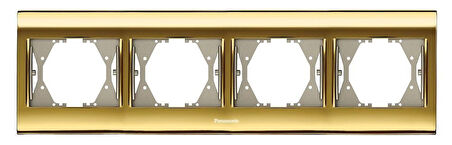 Panasonic Thea Blu Gold+Dore Dörtlü Çerçeve - WBTF08045GL-TR