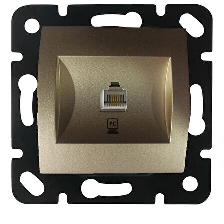 Viko Panasonic Thea Blu Dore Tekli Data Cat-6 İnternet Prizi Çerçevesiz WBTR04045DR-TR