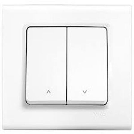 VİKO LİNNERA JALUZİ KUMANDA ANAHTARI BEYAZ ÇERÇEVELİ