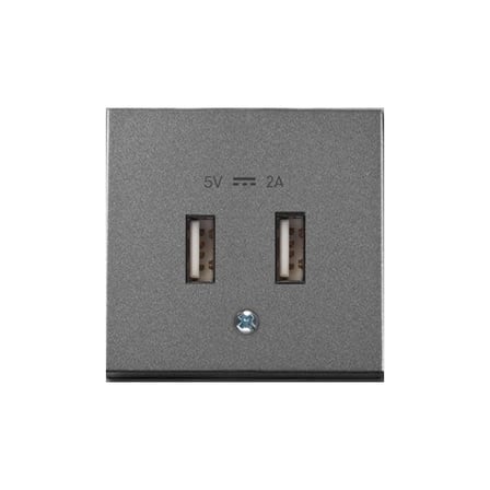 VİKO Novella Füme Usb Şarj Prizi Kapak