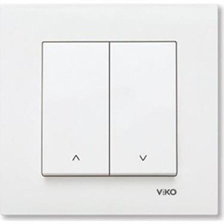 Viko Karre Beyaz Jaluzi Kumanda Anahtarı Çerçeveli-