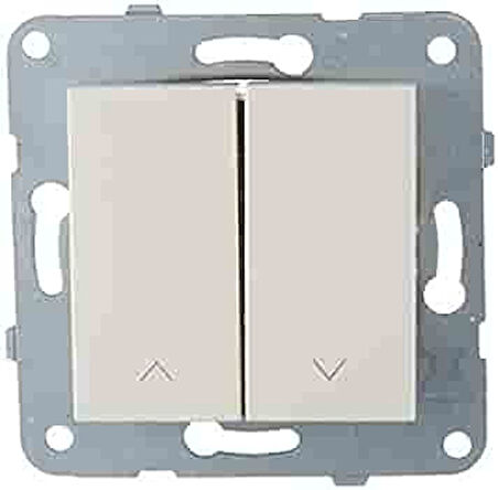 VİKO Jaluzi Kumanda Anahtarı Çerçevesiz Beyaz Karre