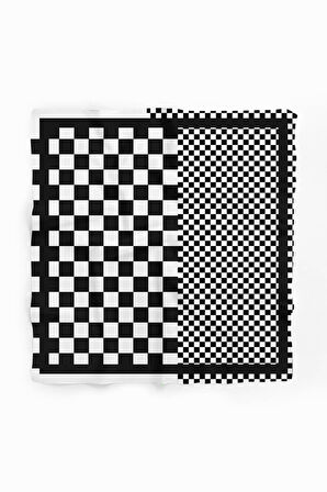 C119 Modabutik Köpek Bandanası Siyah Beyaz