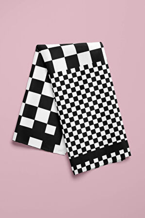 C119 Modabutik Köpek Bandanası Siyah Beyaz