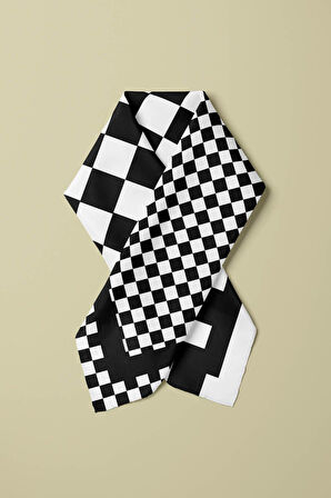 C119 Modabutik Köpek Bandanası Siyah Beyaz