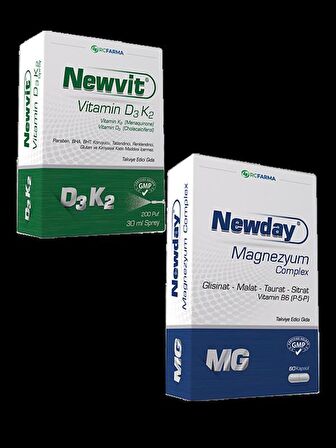 NEWDAY MAGNEZYUM + NEWVİT D3 K2