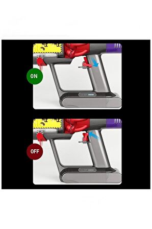 Popüler Dyson V10 Uyumlu Tetik Kilidi / Güç Düğmesi Kilidi 