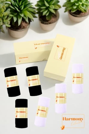 Bambu Kadın Patik Çorap Premium Kutulu 3 Siyah-3 Beyaz 6'lı, Burun Dikişsiz, Yumuşak Premium, 36-40