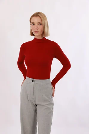 Kadın Parmak Detaylı Body