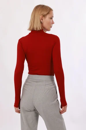 Kadın Parmak Detaylı Body