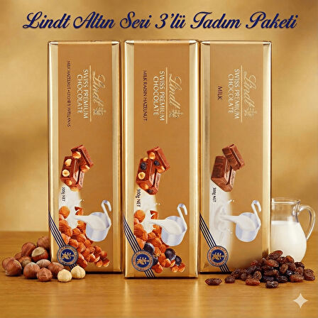 Lindt Altın Seri 3’lü Tadım Paketi