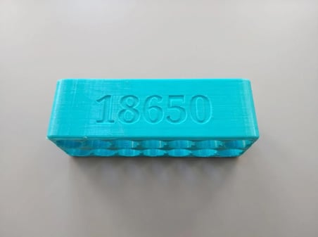 TEN Elektronik 18650 Pil Standı ve Düzenleyici - 14'lü Pil Yuvası (2x7) - PET-G