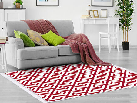 Dekoreko İpek Halı Dijital Saçaklı 1881 Desen 5