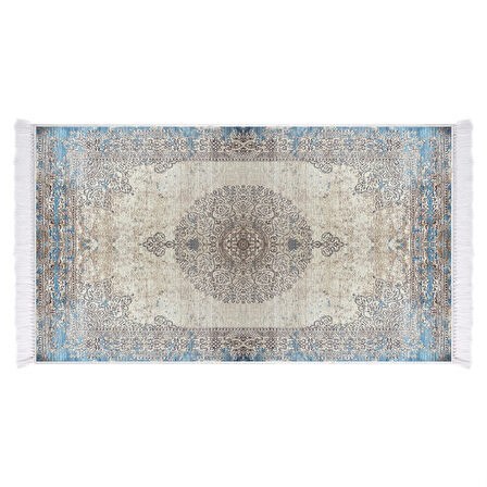 Dekoreko İpek Halı Dijital Saçaklı 1828 Desen 1