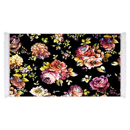 Dekoreko İpek Halı Dijital Saçaklı 1918 Desen 1