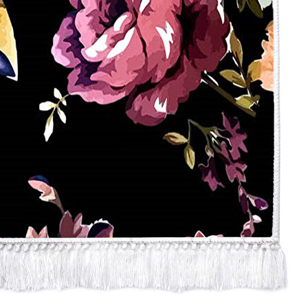 Dekoreko İpek Halı Dijital Saçaklı 1918 Desen 1