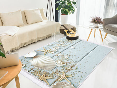 Dekoreko İpek Halı Dijital Saçaklı 1880 Desen 3