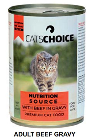 12X400 Gr Biftekli Yetişkin Kedi Maması Kedi Konservesi Nutrition Source With Beef In Gravy Premium Cat Food
