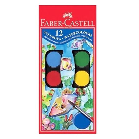 Faber-Castell 4'lü Boya Seti (12'li Kuru-Sulu-Pastel-Keçeli Boya)